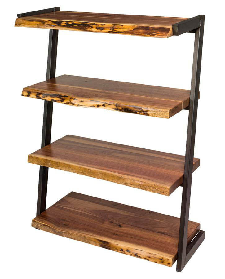 Live edge bookcase